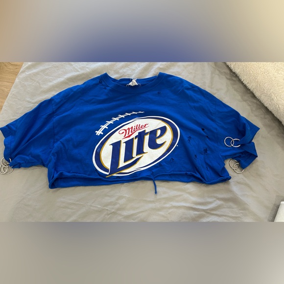 Blue Crop Top - Picture 1 of 1